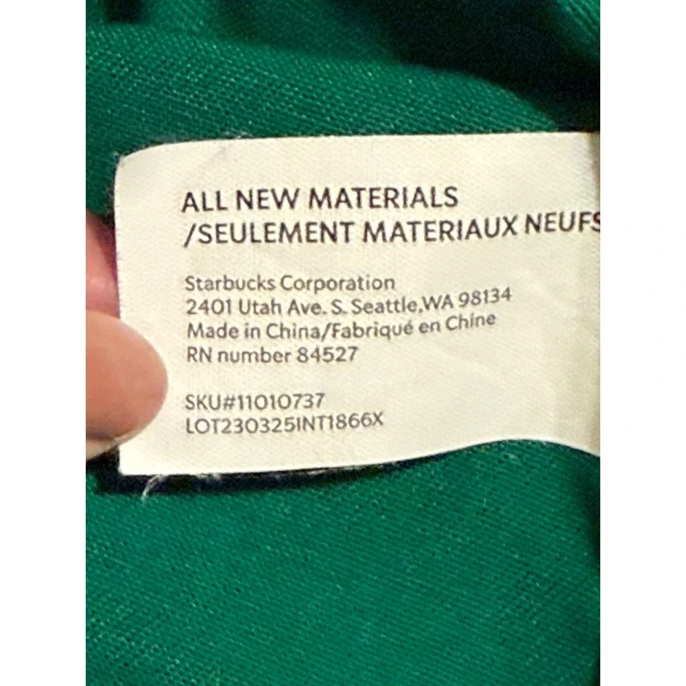 Starbucks Barista Apron Green Embroidered Siren Logo Uniform 11010737 Pockets